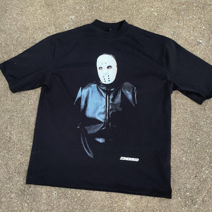 "Ye" Mock Neck Oversized Tee