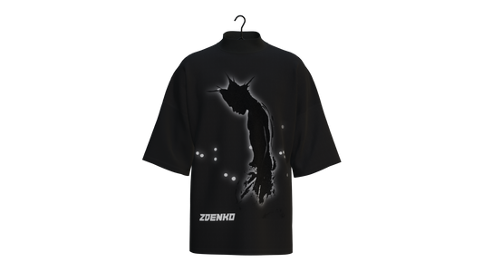 "Uzi" Mock Neck Oversized Tee