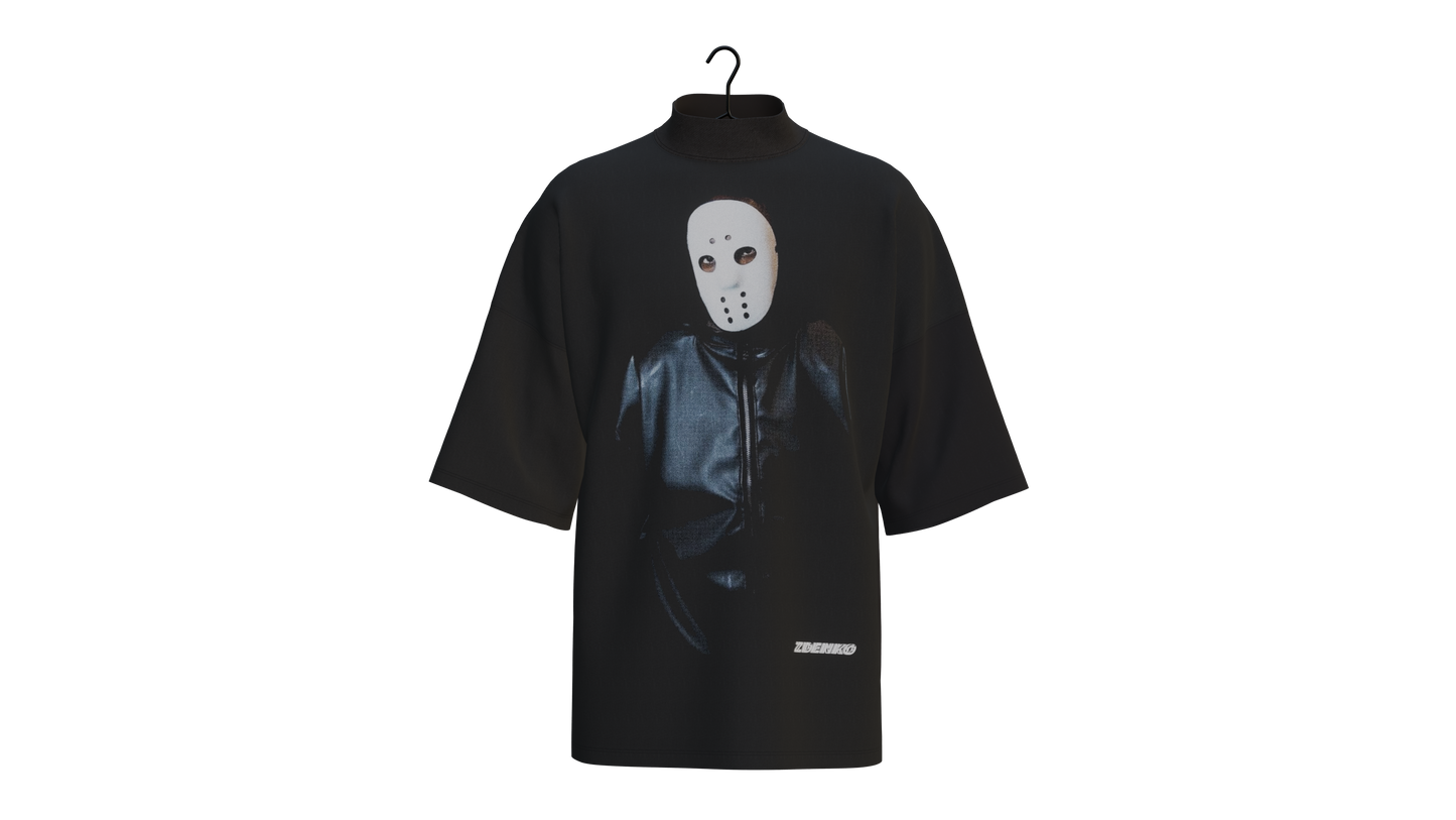 "Ye" Mock Neck Oversized Tee