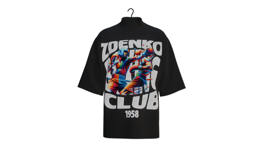 Zdenko Boxing Club Mock Neck Oversized Tee